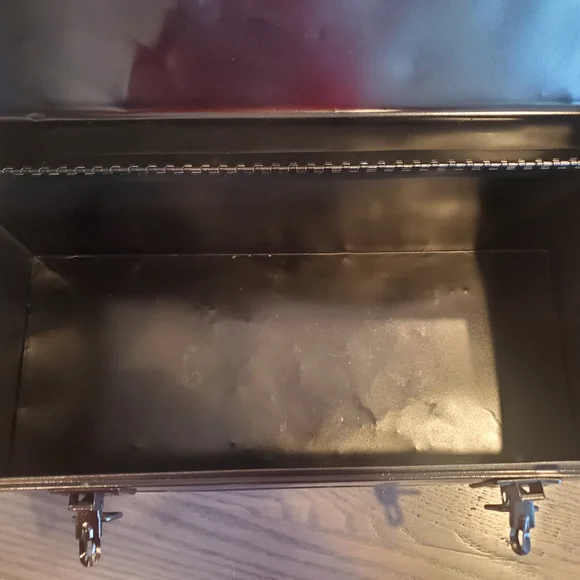 Sleek Black Metal Toolbox